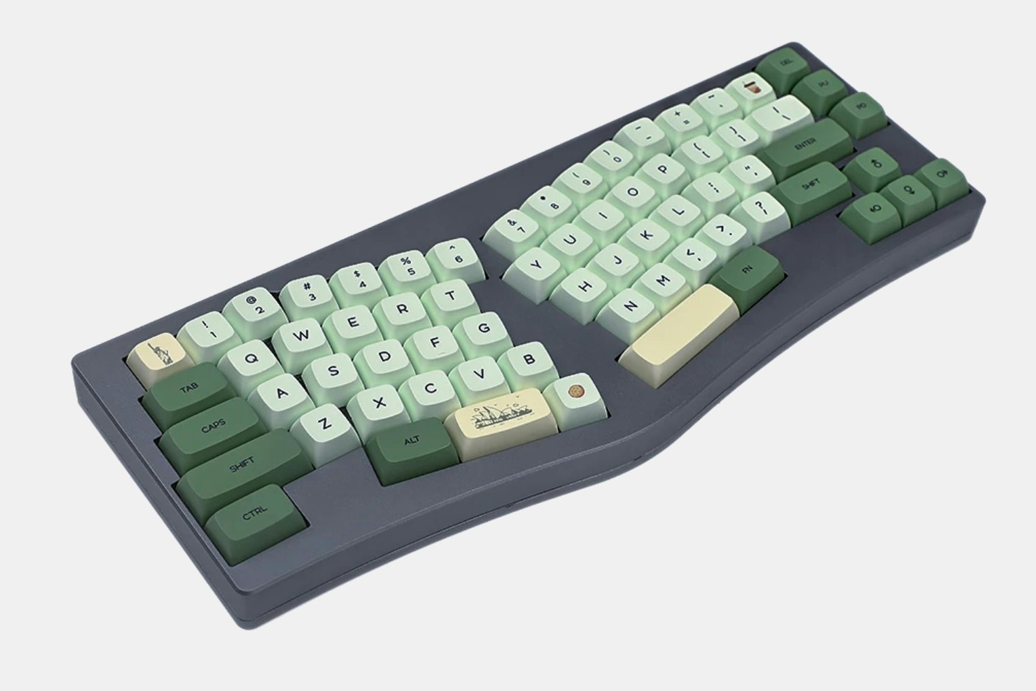 YMDK Wings Ergonomic Custom Mechanical Keyboard Kit Mechanical